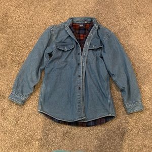 Jean jacket flannel